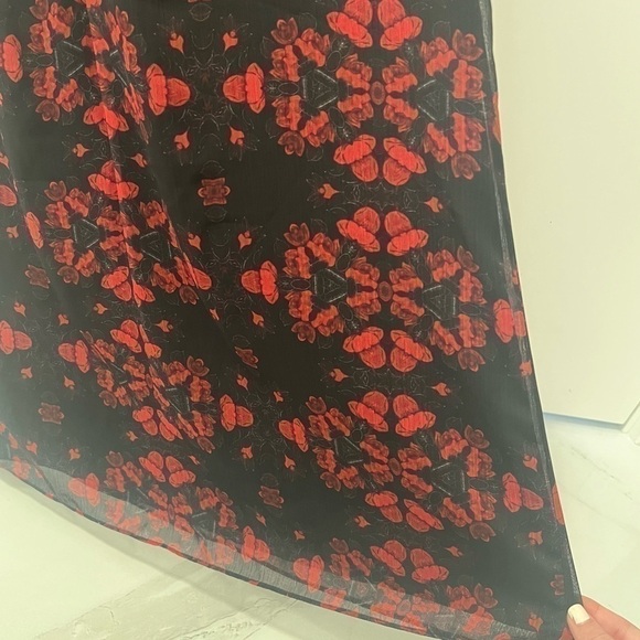 Alice + Olivia Lotus Flower Printed Sleeveless Dress- Size 0; Like New - Picture 11 of 12